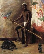 James Ensor Masks Watching a Negro Minstrel France oil painting artist